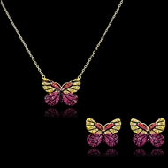 Picture of Skilled  Brass Cubic Zirconia 2 Pieces Jewelry Sets