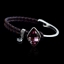 Show details for Designer Platinum Plated Purple Fashion Bangle with No-Risk Return
