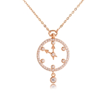 Show details for Good Cubic Zirconia Rose Gold Plated Pendant Necklace