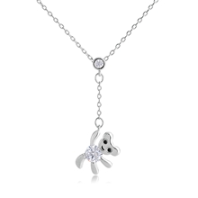 Show details for Filigree Bear Copper or Brass Pendant Necklace