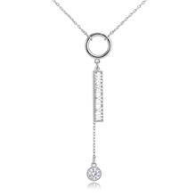 Show details for Fancy Casual Platinum Plated Pendant Necklace