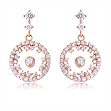 Show details for New Cubic Zirconia Casual Dangle Earrings