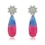 Picture of Colorful Big Dangle Earrings As a Gift
