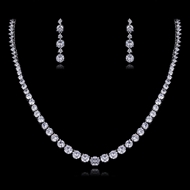Picture of Nice Cubic Zirconia Big Necklace and Earring Set