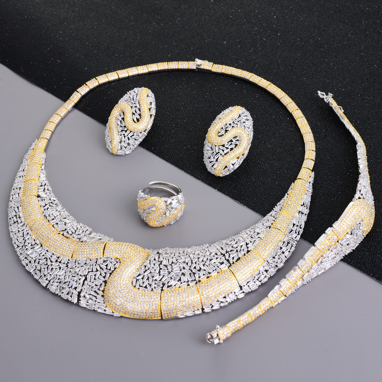 Best Cubic Zirconia Big 4 Piece Jewelry Set