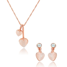 Show details for New Season  Rose Gold Plated Chic 2 Pieces Jewelry Sets
