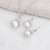 Picture of Distinctive White Platinum Plated Necklace and Earring Set with Low MOQ