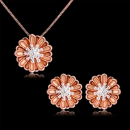 Picture of Great Value Yellow Gold Plated Necklace and Earring Set with Full Guarantee