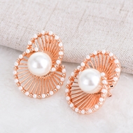 Picture of Impressive White Zinc Alloy Stud Earrings with Low MOQ