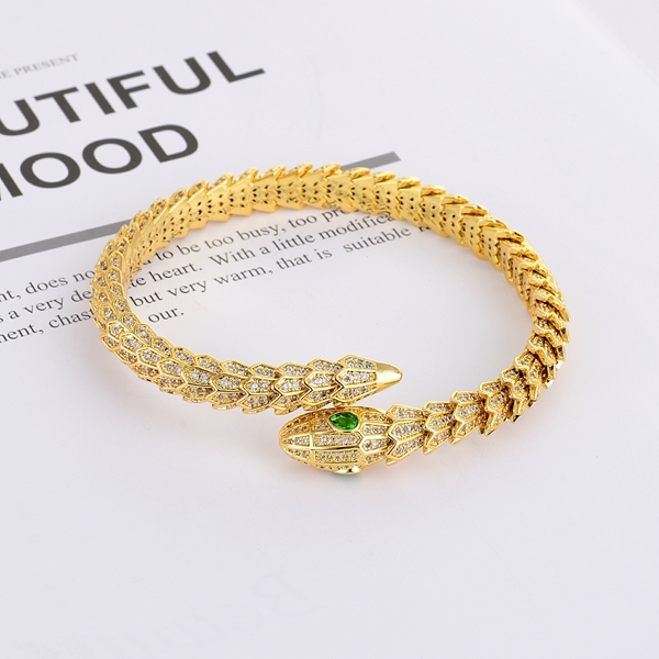 Picture of Popular Cubic Zirconia Gold Plated Fashion Bracelet