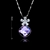 Picture of Eye-Catching Purple 925 Sterling Silver Pendant Necklace with Member Discount