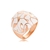 Picture of Eye-Catching White Enamel Fashion Ring with Member Discount