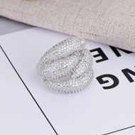 Picture of Fancy Casual Platinum Plated Fashion Ring