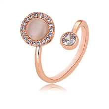 Show details for Copper or Brass Rose Gold Plated Fashion Ring in Exclusive Design