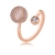 Picture of Copper or Brass Rose Gold Plated Fashion Ring in Exclusive Design