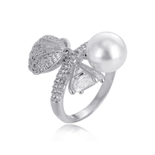Show details for Fashion Platinum Plated Fashion Ring with Fast Shipping