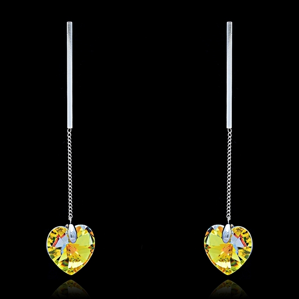 Picture of Touching And Cute Colourful Heart & Love Drop & Dangle