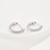 Picture of Popular Cubic Zirconia White Hoop Earrings