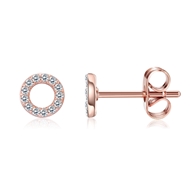 Picture of Copper or Brass White Stud Earrings From Reliable Factory