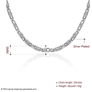 Picture of Hot Selling Platinum Plated Copper or Brass Pendant Necklace with No-Risk Refund