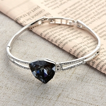 Show details for Beautiful Swarovski Element Platinum Plated Fashion Bangle