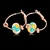 Picture of Purchase Gold Plated Enamel Hoop Earrings Exclusive Online