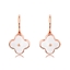 Show details for Attractive White Enamel Hoop Earrings For Your Occasions