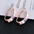 Picture of Inexpensive Rose Gold Plated Pink Stud Earrings from Reliable Manufacturer