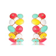 Picture of Fast Selling Colorful Zinc Alloy Stud Earrings Factory Direct Supply