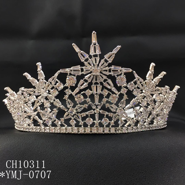 Picture of Designer Platinum Plated Copper or Brass Crown with Easy Return