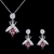 Picture of Good Quality Swarovski Element Zinc Alloy Necklace and Earring Set