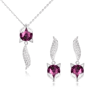Picture of Great Value Platinum Plated Swarovski Element Pendant Necklace with Member Discount