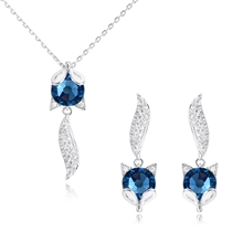 Show details for Fashion Swarovski Element Fashion Necklace and Earring Set