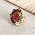 Picture of Latest Artificial Crystal Zinc Alloy Fashion Ring
