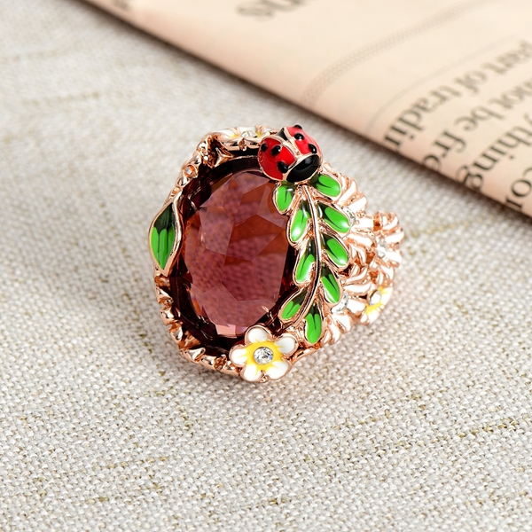 Picture of Latest Artificial Crystal Zinc Alloy Fashion Ring