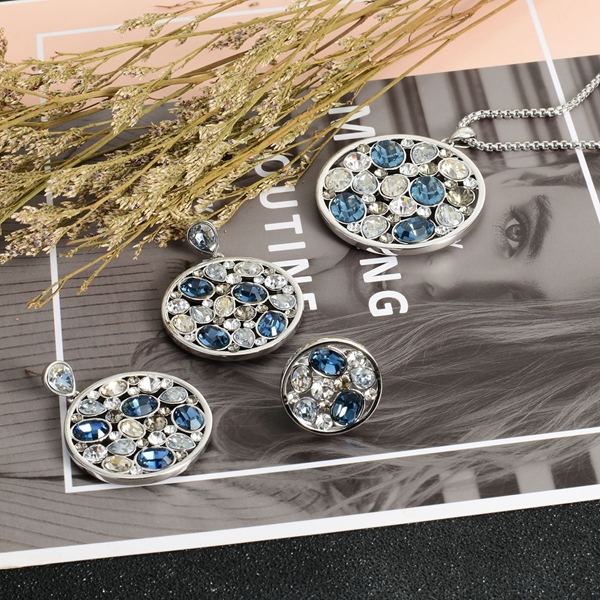 Picture of Zinc Alloy Swarovski Element 3 Piece Jewelry Set in Flattering Style