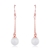 Picture of Classic White Dangle Earrings with Fast Shipping