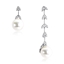 Show details for Delicate Platinum Plated Dangle Earrings with Fast Delivery