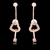 Picture of Trendy Rose Gold Plated Casual Dangle Earrings with No-Risk Refund