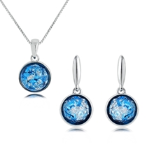 Show details for Irresistible Platinum Plated Classic Necklace and Earring Set As a Gift