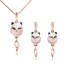 Show details for Zinc Alloy Casual Necklace and Earring Set with Worldwide Shipping