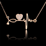 Picture of Inexpensive Rose Gold Plated Delicate Pendant Necklace from Reliable Manufacturer