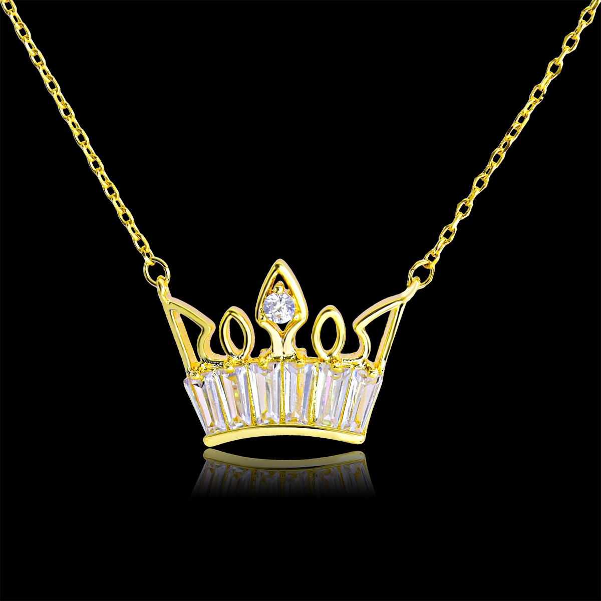 Low Cost Gold Plated Copper or Brass Pendant Necklace with Low Cost