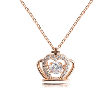 Show details for Nickel Free Rose Gold Plated Delicate Pendant Necklace with No-Risk Refund