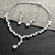 Picture of Origninal Casual White Necklace and Earring Set