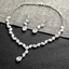 Show details for Origninal Casual White Necklace and Earring Set