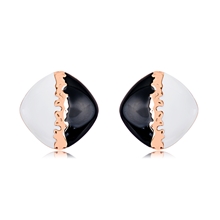 Show details for Bulk Rose Gold Plated Colorful Stud Earrings Exclusive Online
