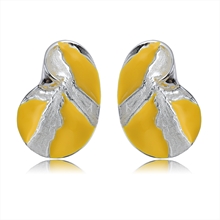 Show details for Featured Yellow Platinum Plated Stud Earrings with Full Guarantee