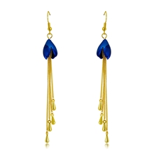 Show details for Purchase Gold Plated Enamel Dangle Earrings Exclusive Online