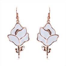 Show details for Best Enamel White Dangle Earrings